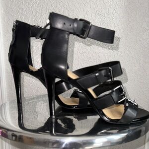 Gianni Bini Black Strappy Heels